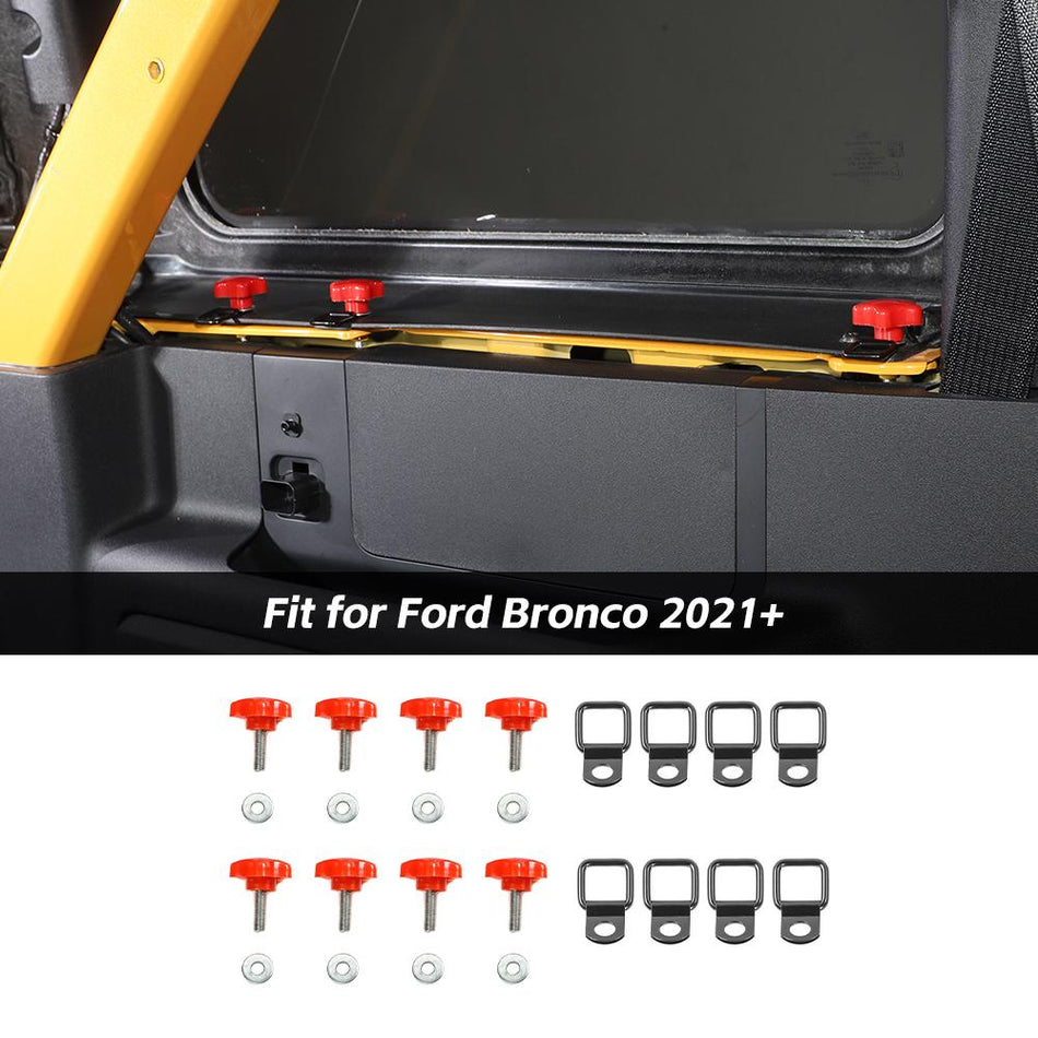 For 2021+ Ford Bronco 16PCS Hard Top Quick Removal Bolts Screws Tie Down Anchors