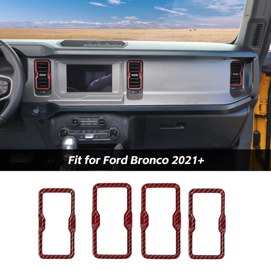 For 2021+ Ford Bronco Air Conditioner Vent Outlet Decor Frame Trim Covers