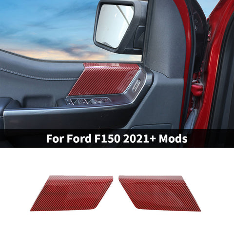 For 2021+ Ford F150 Interior Front Door Panel Handles Cover Trim (2 pcs)
