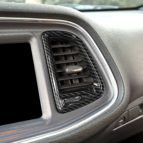 For 2015+ Dodge Challenger Dashboard Center Air Vent Outlet Cover Trim