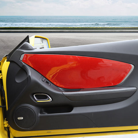 For 2012-2015 Chevy Camaro Front Inner Door Trim Sticker Panel Cover