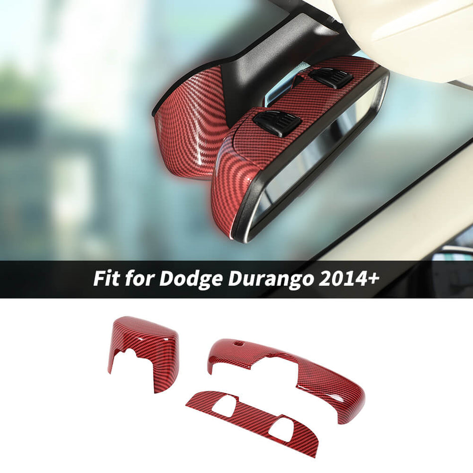 For 2014+ Dodge Durango Interior Rearview Mirror Panel Cover Trim