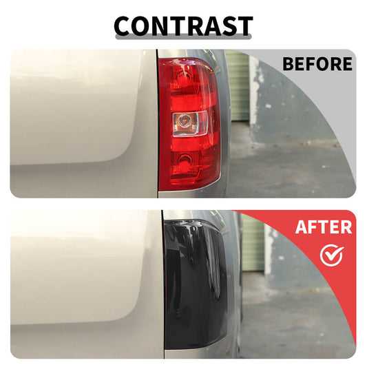 For 2007-2013 Chevy Silverado/GMC-SIERRA Smoked Black Tail Light Cover Trim Guard