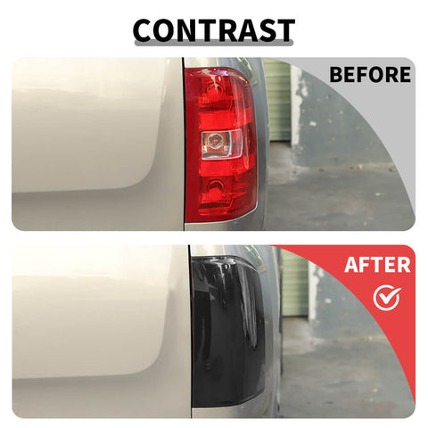 For 2007-2013 Chevy Silverado/GMC-SIERRA Smoked Black Tail Light Cover Trim Guard