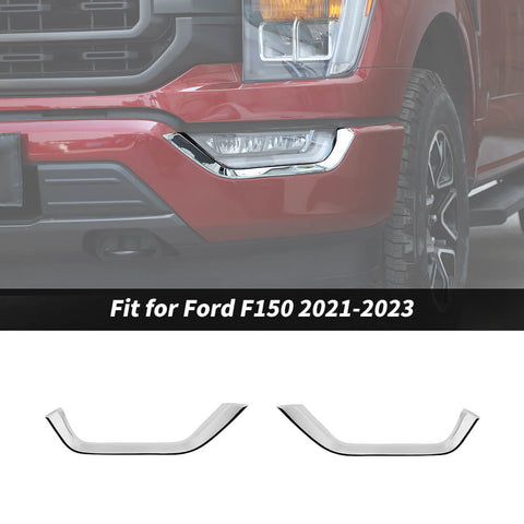 For 2021-2023 Ford F150 Front Fog Light Lamp Eyebrow Decor Cover Trim