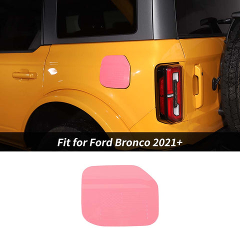 Exterior Door Filler Fuel Gas Cap Cover Trim For Ford Bronco 2021+ US Flag Accessories | CheroCar