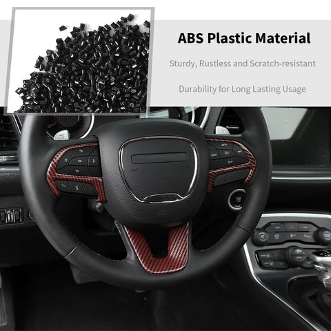 For 2014-2020 Dodge Durango Interior Center Console Dash Set Decor Cover Trims Kit