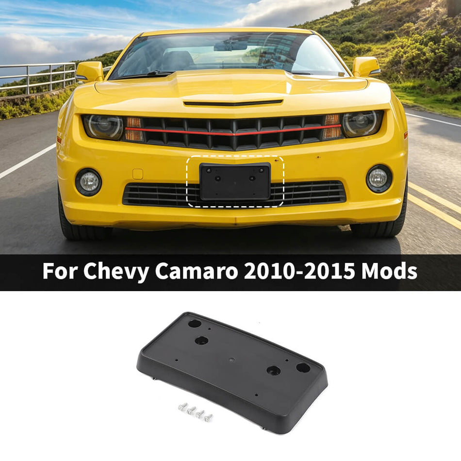 For 2010-2015 Chevy Camaro Front Bumper Mounting License Plate Bracket Holder