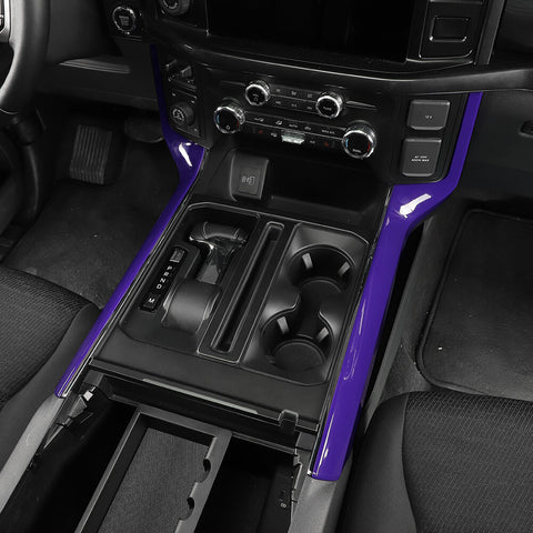 For 2021+ Ford F150 31 x Inner Center Console & Car Door Cover Trim Kit 4 Door Purple