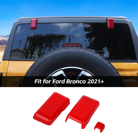 For 2021+ Ford Bronco Tailgate Rear Door Window Glass Hinge Cover Trim Decor