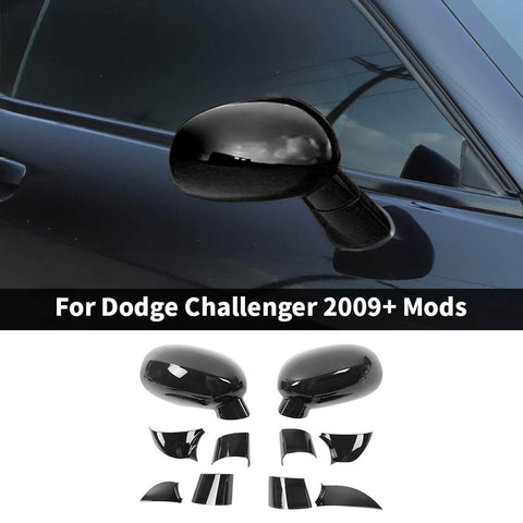 For 2009+ Dodge Challenger Side Rearview Mirror Trim Cover