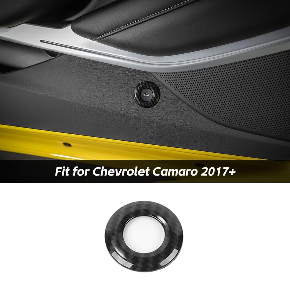 For 2017+ Chevrolet Camaro Trunk Open Button Cargo Switch Trim Cover Bezel Ring