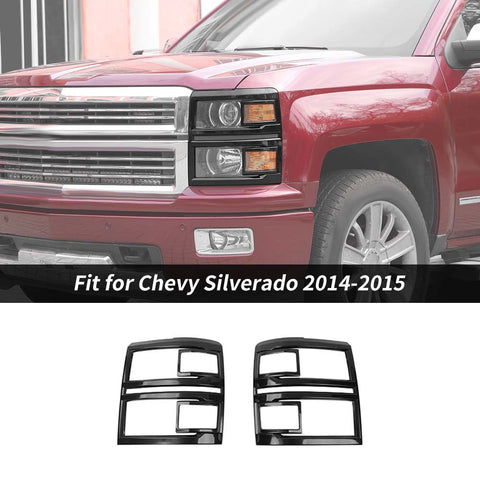 Carbon Fiber Look Headlight Trim Bezels Covers For 2019+ Chevy Camaro – 2Pc Set