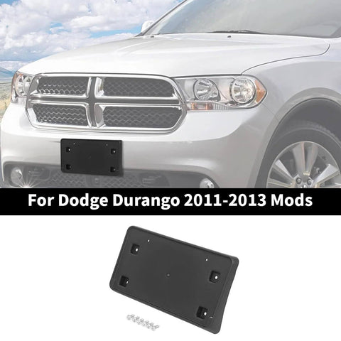 For 2011-2013 Dodge Durango Front License Plate Holder Bracket Panel Bezel