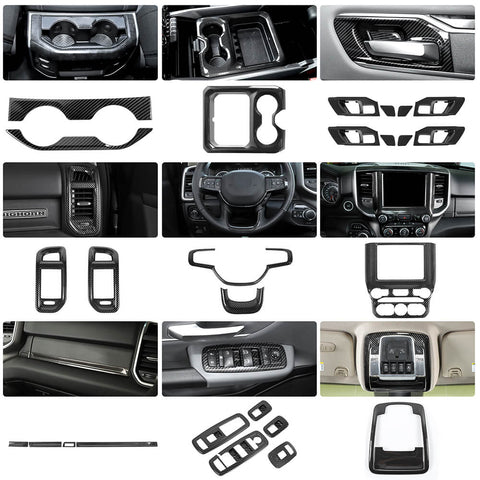 For 2018+ Dodge Ram 1500 27x Interior Decoration Kit Trim Cover