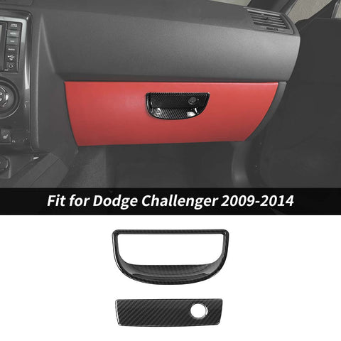 For 2009-2014 Dodge Challenger Co-pilot Storage Box Handle Trim Bezels