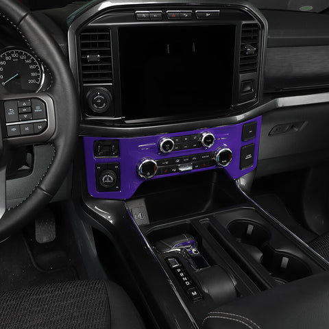 For 2021+ Ford F150 31 x Inner Center Console & Car Door Cover Trim Kit 4 Door Purple
