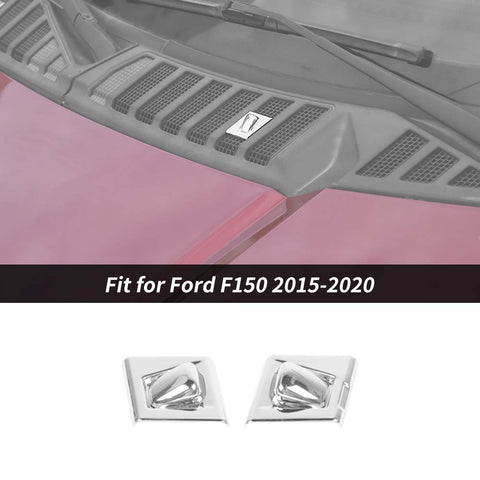 Hood Wiper Water Spray Nozzle Covers Trim For Ford F150 2015-2020 Accessories | CheroCar