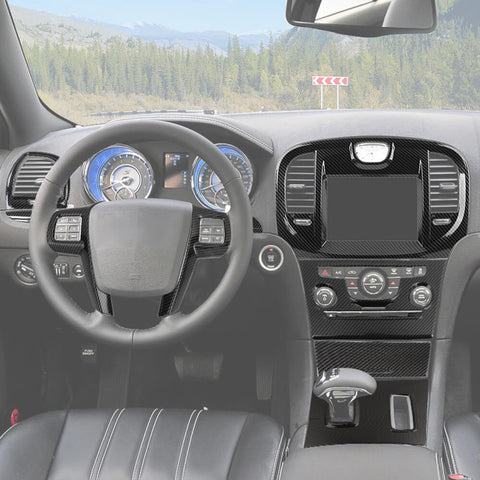 For 2011-2014 Chrysle 300/300C Interior Center Console Decoration Cover Trim Kit