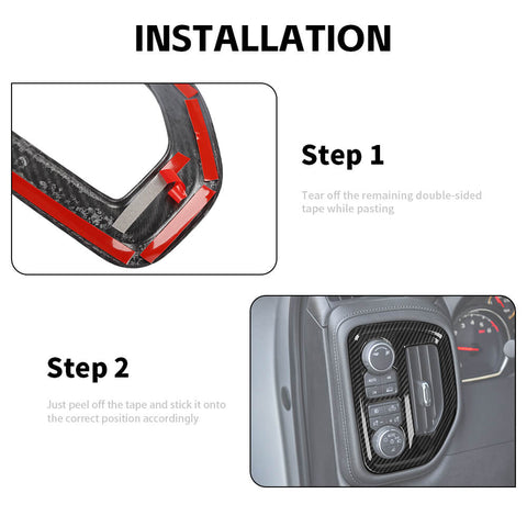 For 2019-2021 Chevy Silverado 16 x 4-Door Interior Center Console & Door Trim Cover Kit