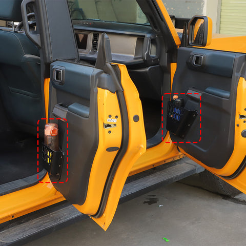For 2021+ Ford Bronco Interior Front & Rear Door Mesh Storage Box