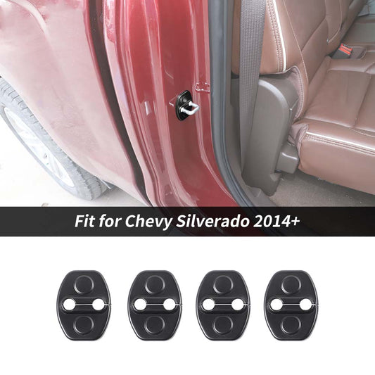 Door Lock Protector Cover Buckle Trim For Chevy Silverado/GMC Sierra/Colorado 2014+ Accessories | CheroCar