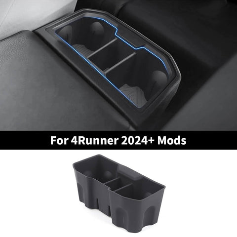 For 2024+ 4Runner Front Rear Drink Cup Holder Inserts Storage Box
