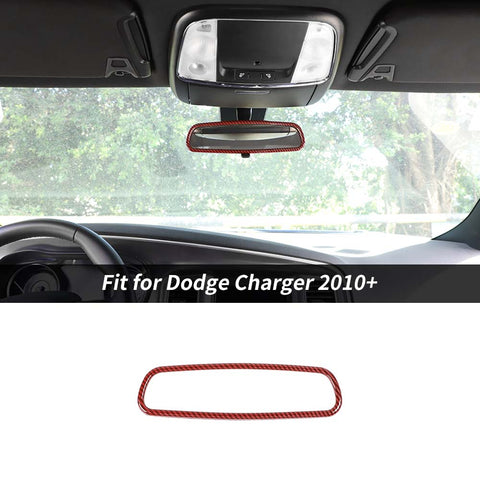 Interior Rearview Mirror Frame Trim Cover Bezels For Dodge Charger 2010+ Accessories | CheroCar