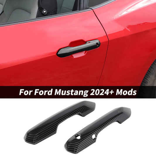 For 2024+ Ford Mustang Door Handle Cover Trim Decor Protector Shell Guard