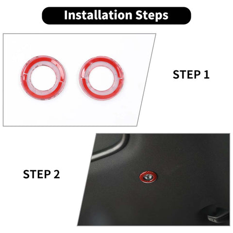 Roof Reading Light Lamp Trim Ring For Dodge Challenger 2014+ Accessories | CheroCar