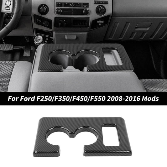 For 2008-2016 Ford F250/F350/F450/F550 Front Armrest Water Cup Holder Trim Panel Cover
