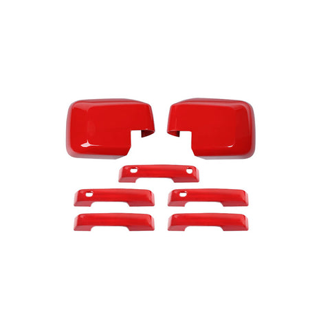 For 2021+ Ford Bronco Exterior Side RearView Mirror Shell Door Handle Trim Cover Kit