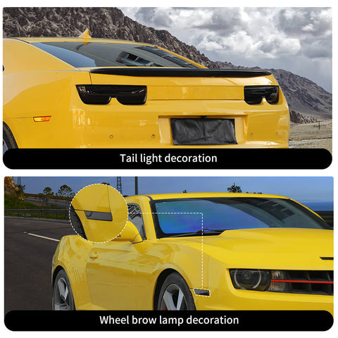 Fit For 2010-2015 Chevy Camaro Front Wheel Arch Rear Tail Light Trim Cover