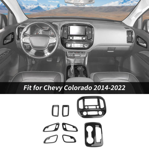 For 2014-2022 Chevy Colorado/GMC-CANYON 8 x Central Control & Inner Door Bowl Cover Trim Kit