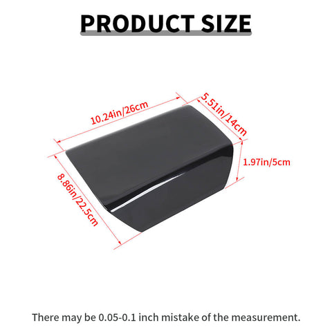 For 2010-2015 Chevrolet Camaro Carbon Fiber Armrest Box Panel Decor Cover Trim