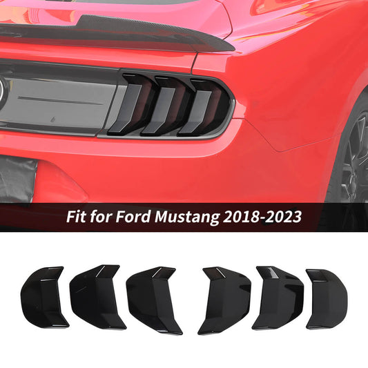 For 2018-2023 Ford Mustang Tail Light Lamp Cover Guard Trim