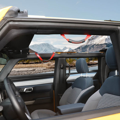 For 2021+ Ford Bronco Car Top Roll Bar Grab Handles Grip Accessories (2 pcs)