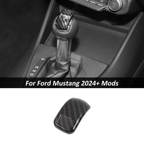 For 2024+ Ford Mustang Center Console Gear Shift Knob Head Trim Cover