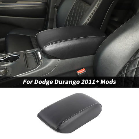 For 2011+ Dodge Durango Center Console Leather Center Armrest Box Panel Cover