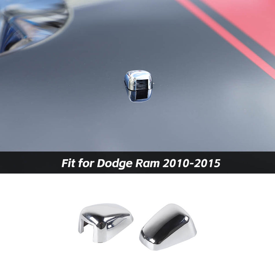 For 2010-2015 Dodge Ram & 2010-2014 Charger & 2009-2014 Challenger & 2011+ Durango & 2011+ 300C Front Wiper Washer Spray Nozzle Trim
