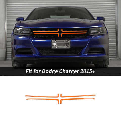 Front Grille Inserts Trim Frame Cover For Dodge Charger 2015+ Accessories | CheroCar