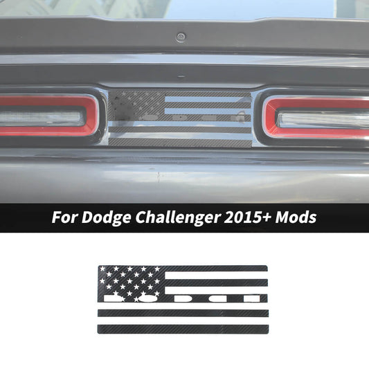 For 2015+ Dodge Challenger Rear Center Cover Trim Sticker
