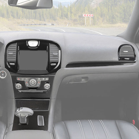 For 2011-2014 Chrysle 300/300C Interior Center Console Decoration Cover Trim Kit