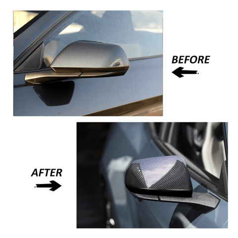 For 2015+ Ford Mustang Rear Side View Mirror Cover Shell Trim