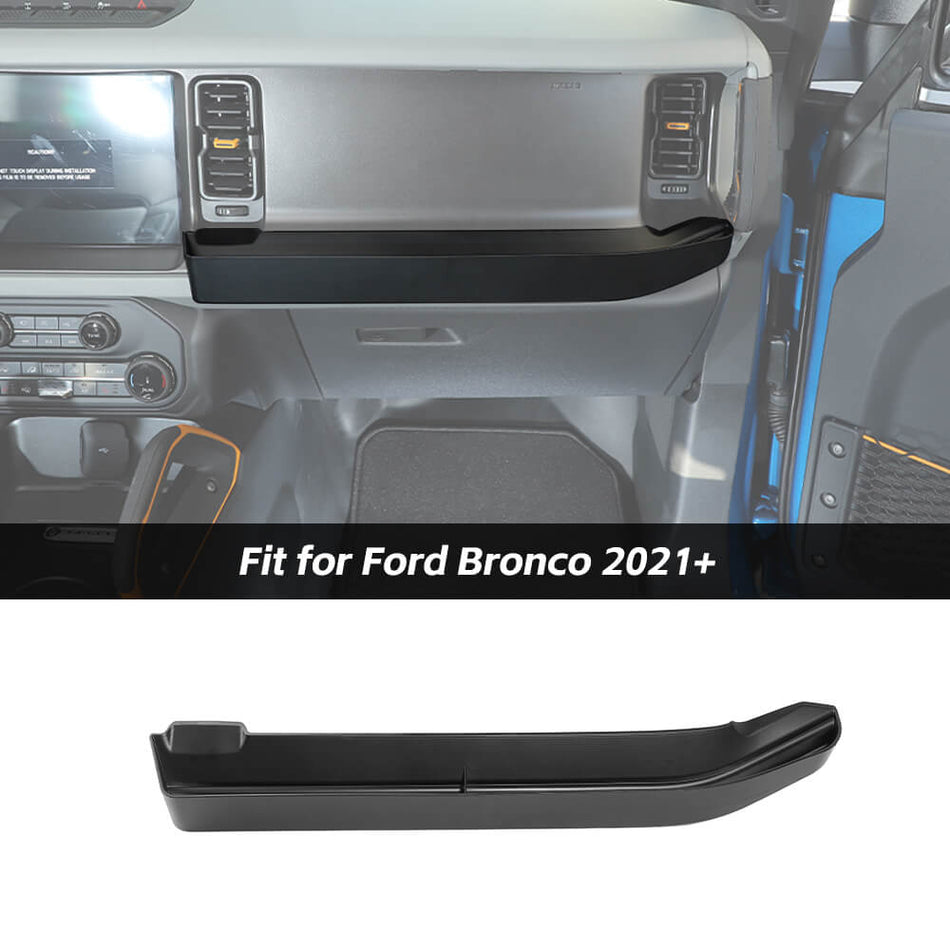 For 2021+ Ford Bronco Console Passenger Storage Box Organizer Tray