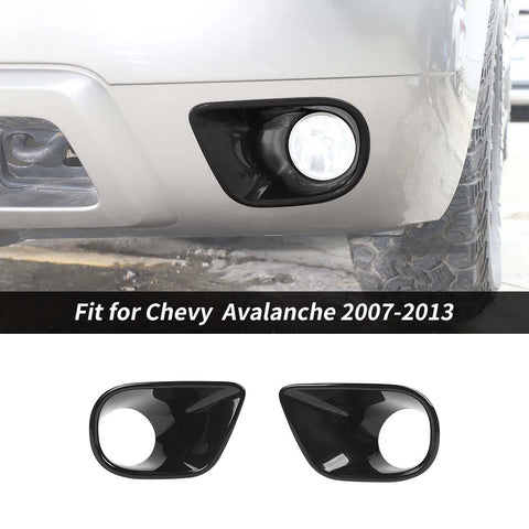 Front Fog Light Cover Fog Lamp Frame Trim For Chevy Avalanche 2007-2013 Accessories | CheroCar