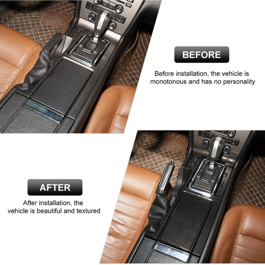 For 2010-2014 Ford Mustang Console Gear Shift Panel & Cup Holder Cover Trim