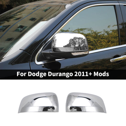 For 2011+ Dodge Durango Side Door Rearview Mirror Cover Trim Shell