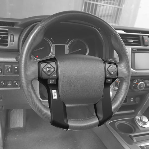 For 2010-2023 Toyota 4Runner Steering Wheel Cover Decor Trim Bezel Frame
