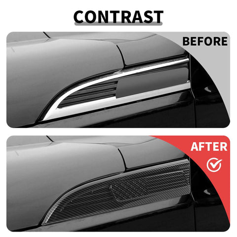 For 2008-2016 Ford F250/F350/F450/F550 Fender Vent Leaf Plate Badge Cover USA Flag Black